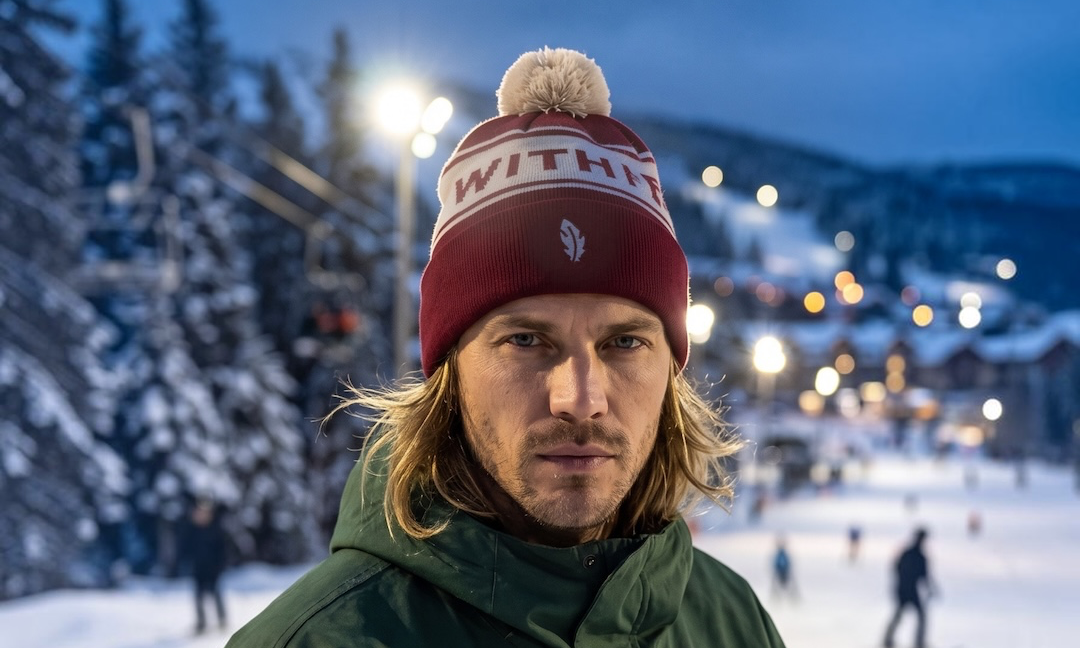 Gashud pompom beanie burgundy