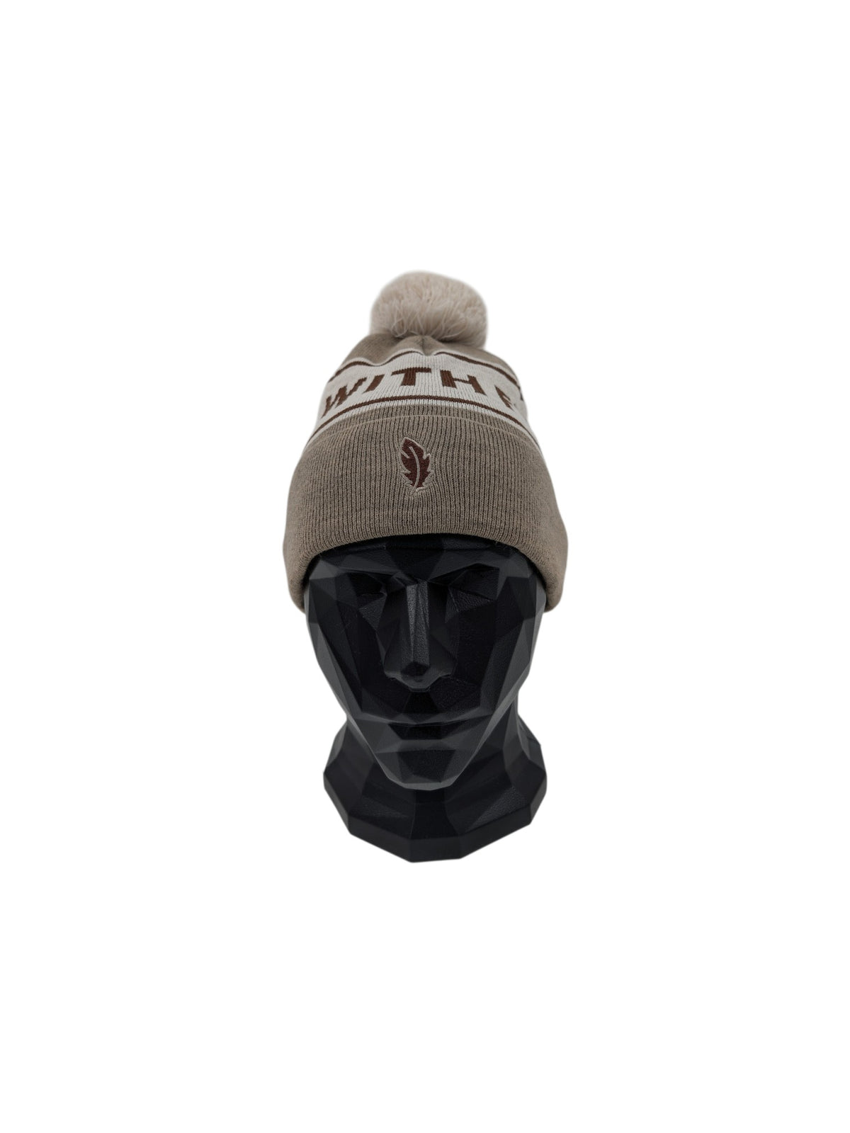 Gåshud Signature Classic PomPom Beanie – Beige/Brun
