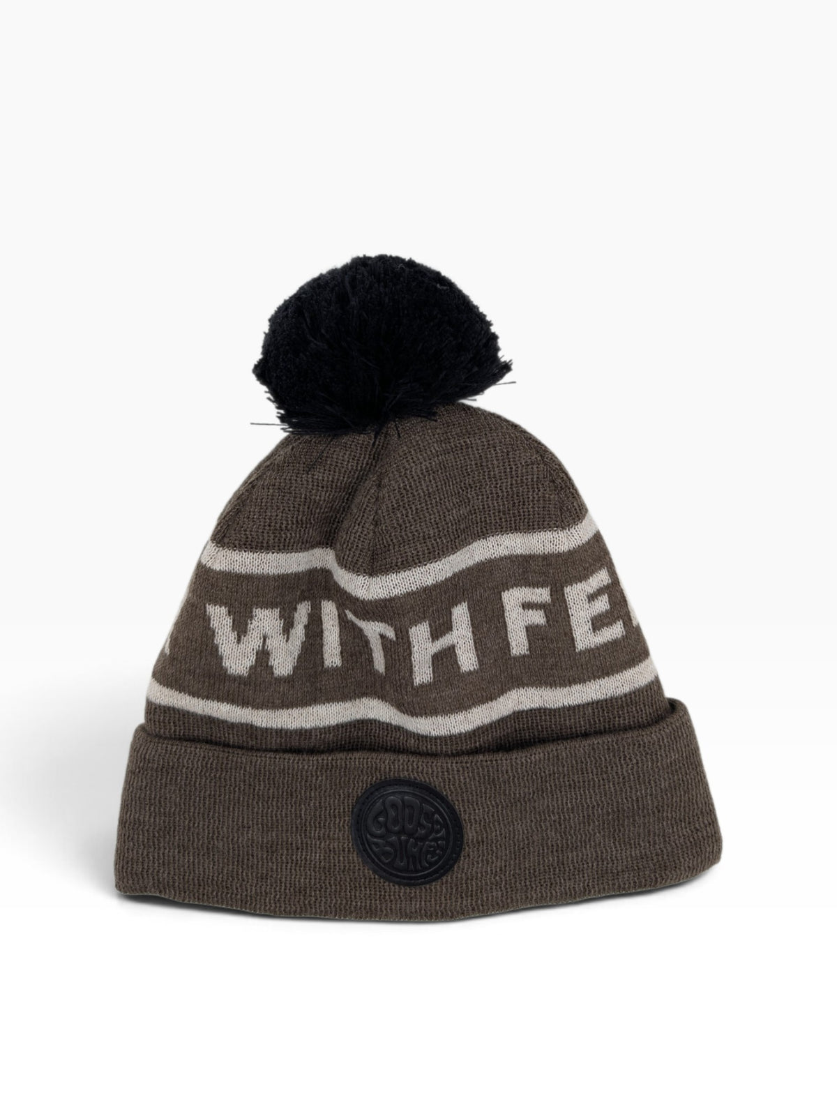Gåshud Goosebumps Classic PomPom Beanie – Brun/Beige