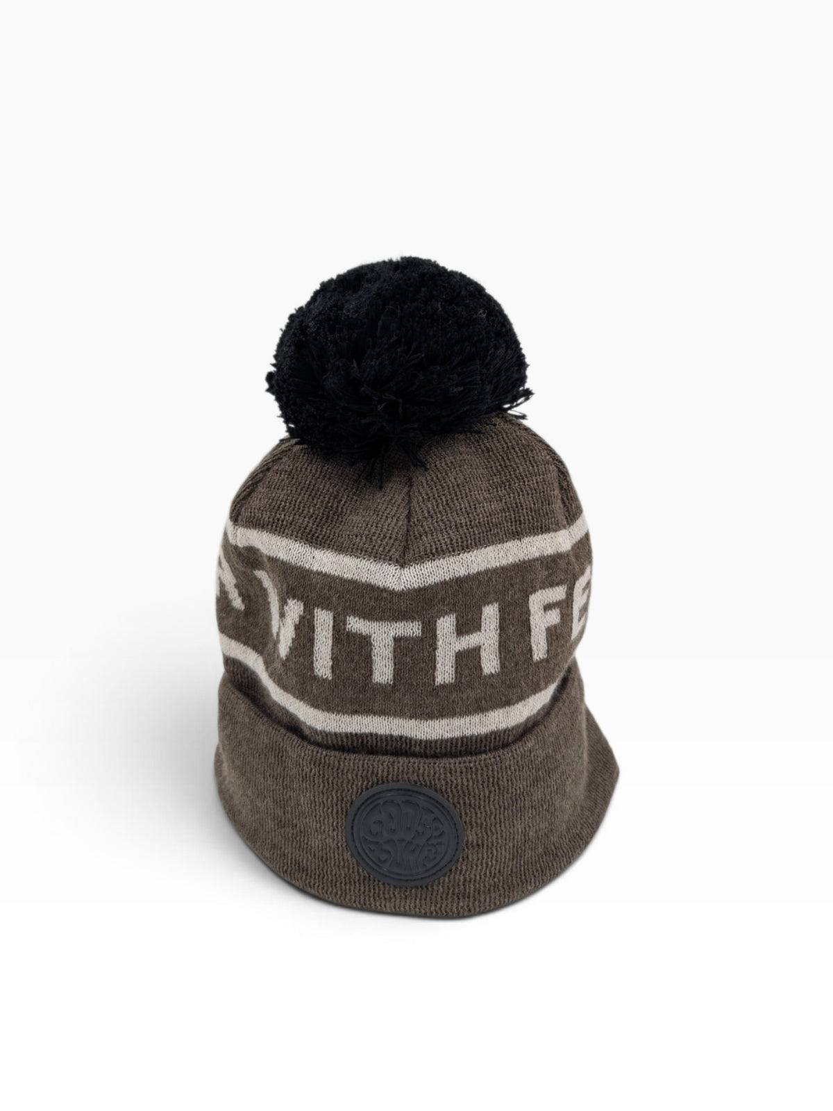 Gåshud Goosebumps Classic PomPom Beanie – Brun/Beige