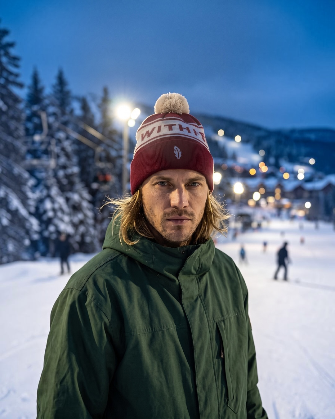 Gashud pompom beanie burgundy