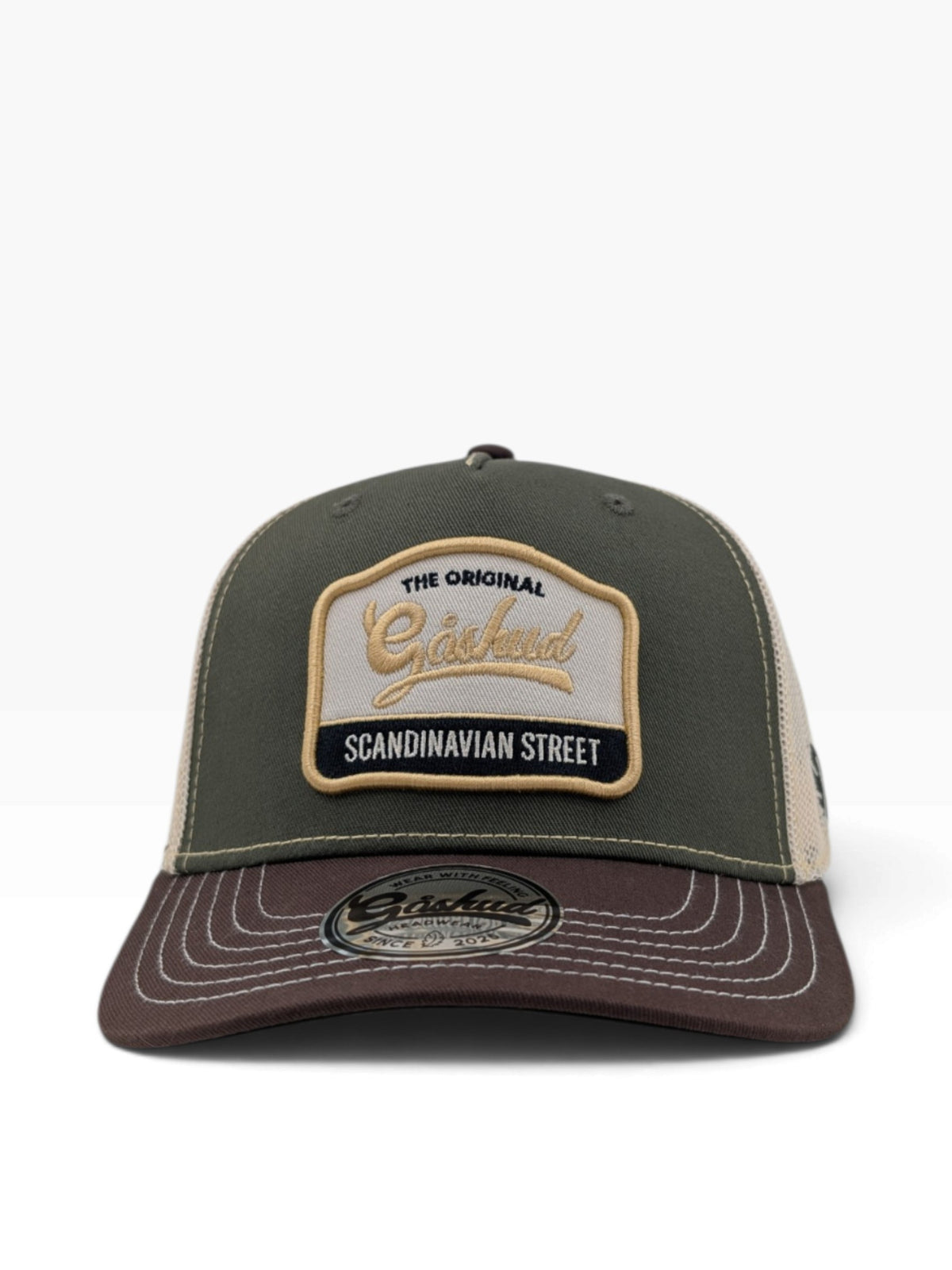 Gåshud Scandinavian Street A-Frame Truckerkeps - Dark Olive