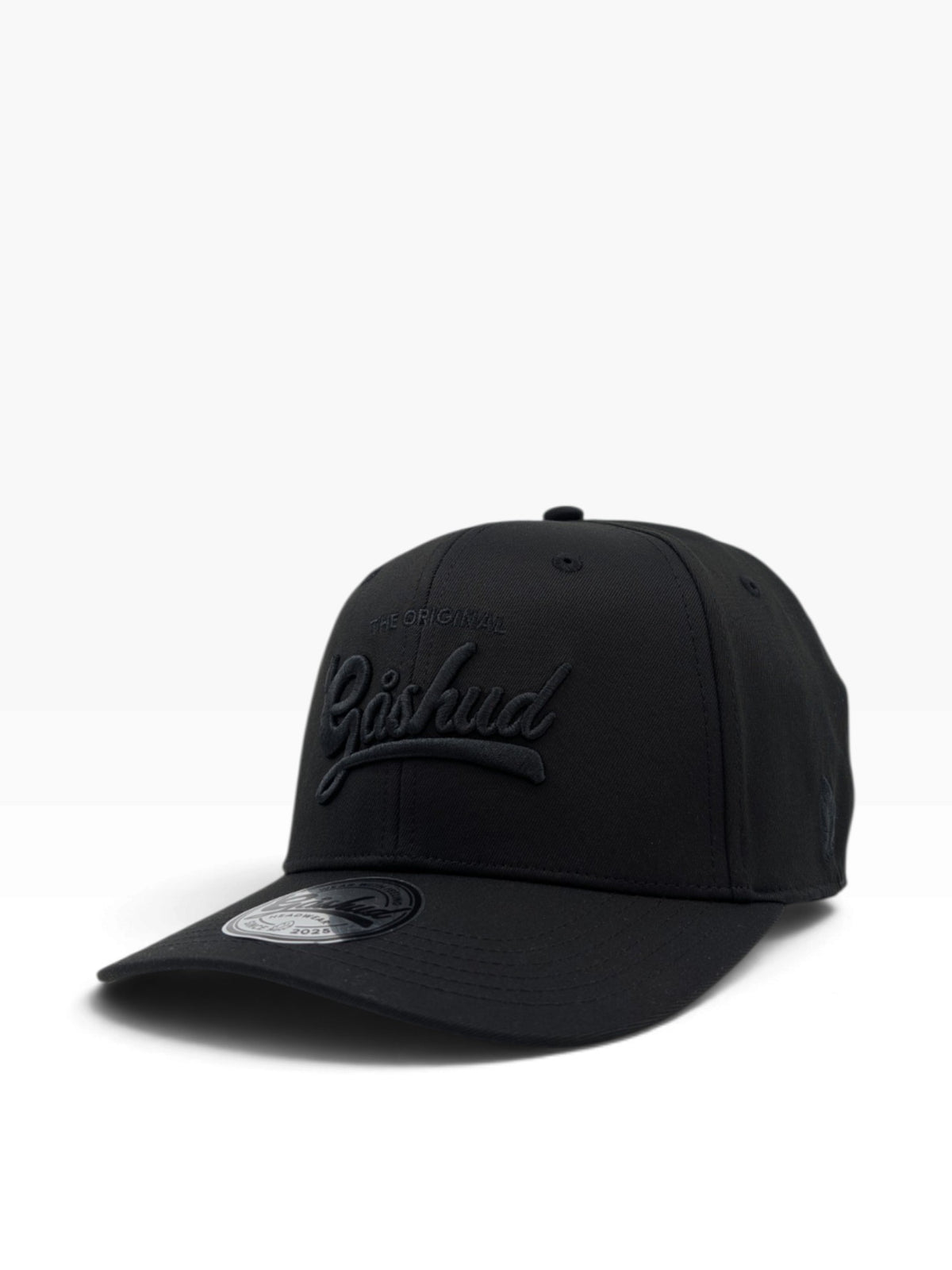Gåshud Original Script Baseballkeps – High Crown Stretch Black Edition