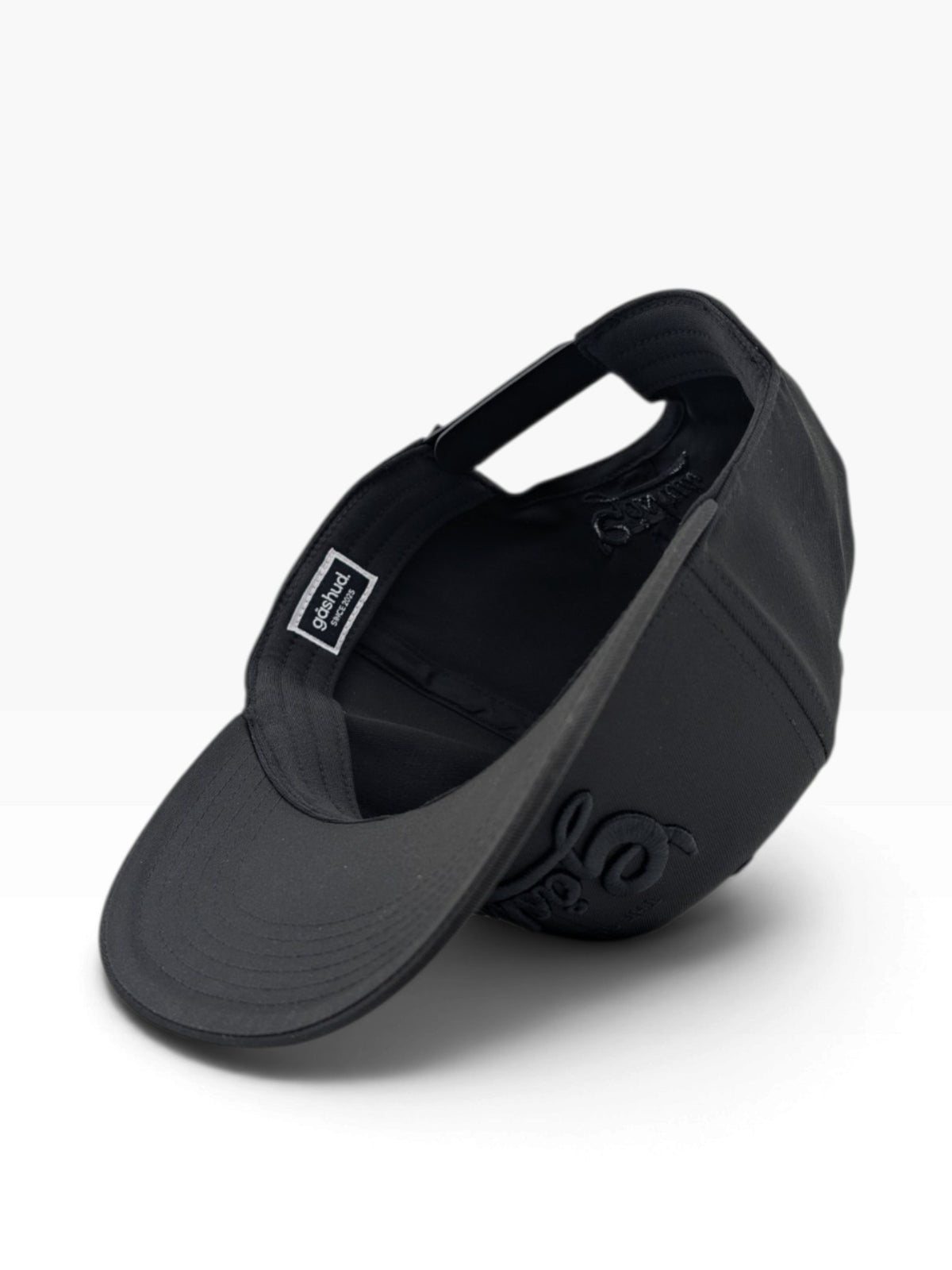 Gåshud Original Script Baseballkeps – High Crown Stretch Black Edition