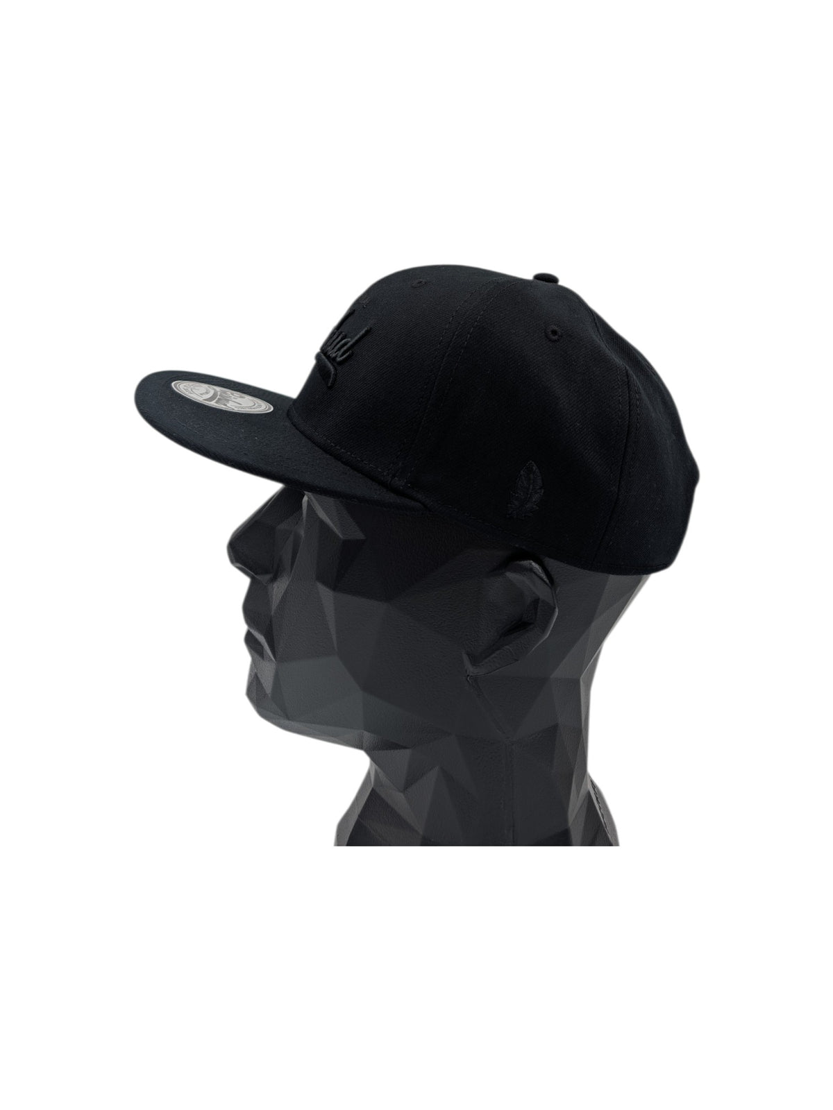 Gåshud Original Script Snapback Keps – Flat Brim Black Edition