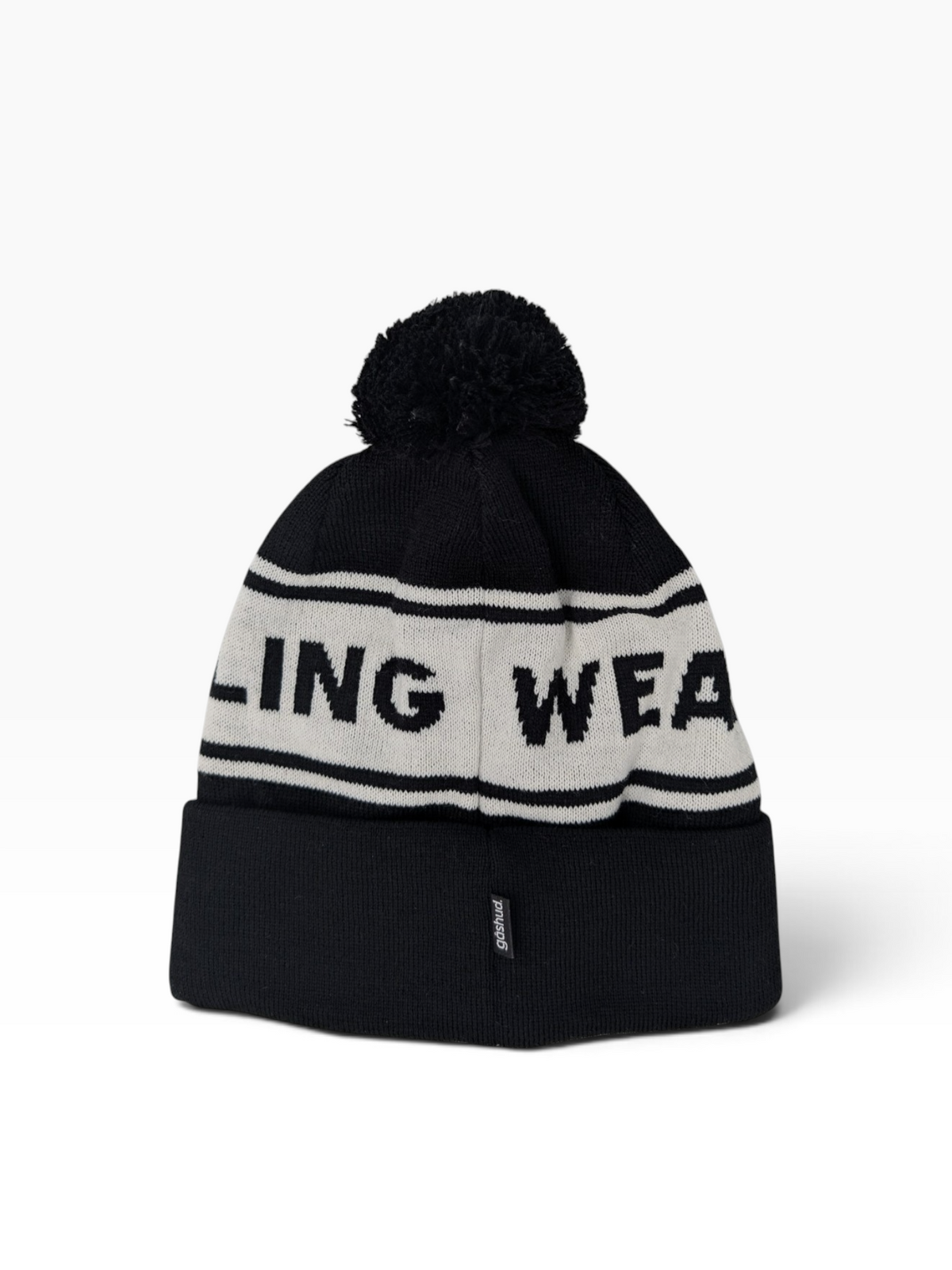 Gåshud Signature Classic PomPom Beanie – Svart