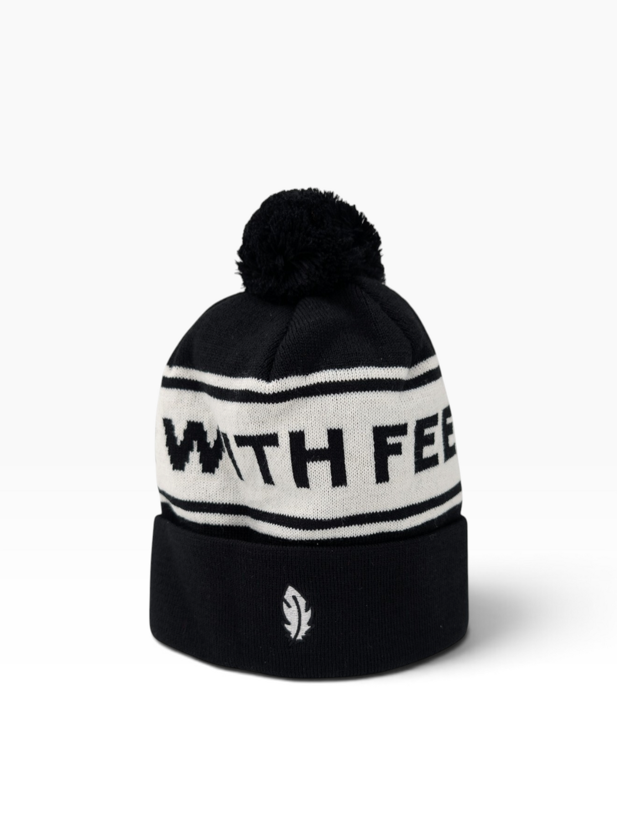 Gåshud Signature Classic PomPom Beanie – Svart