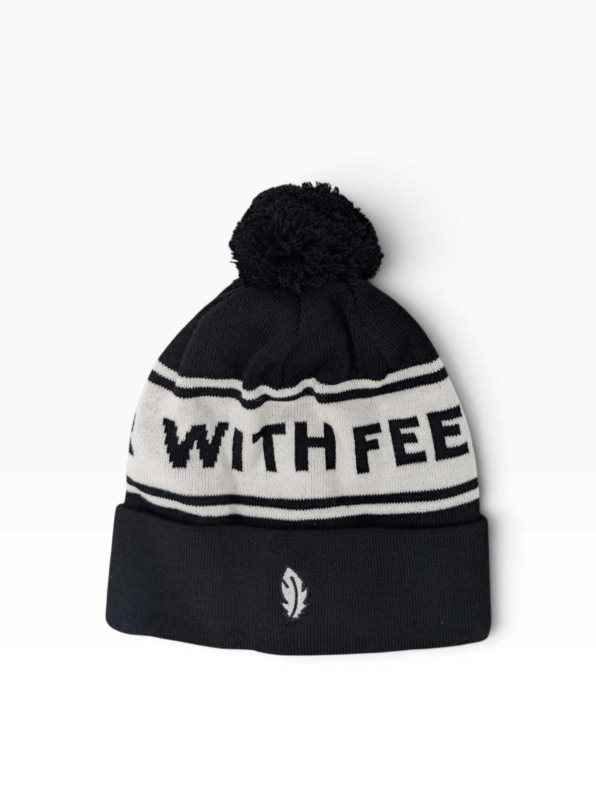Gåshud Signature Classic PomPom Beanie – Svart
