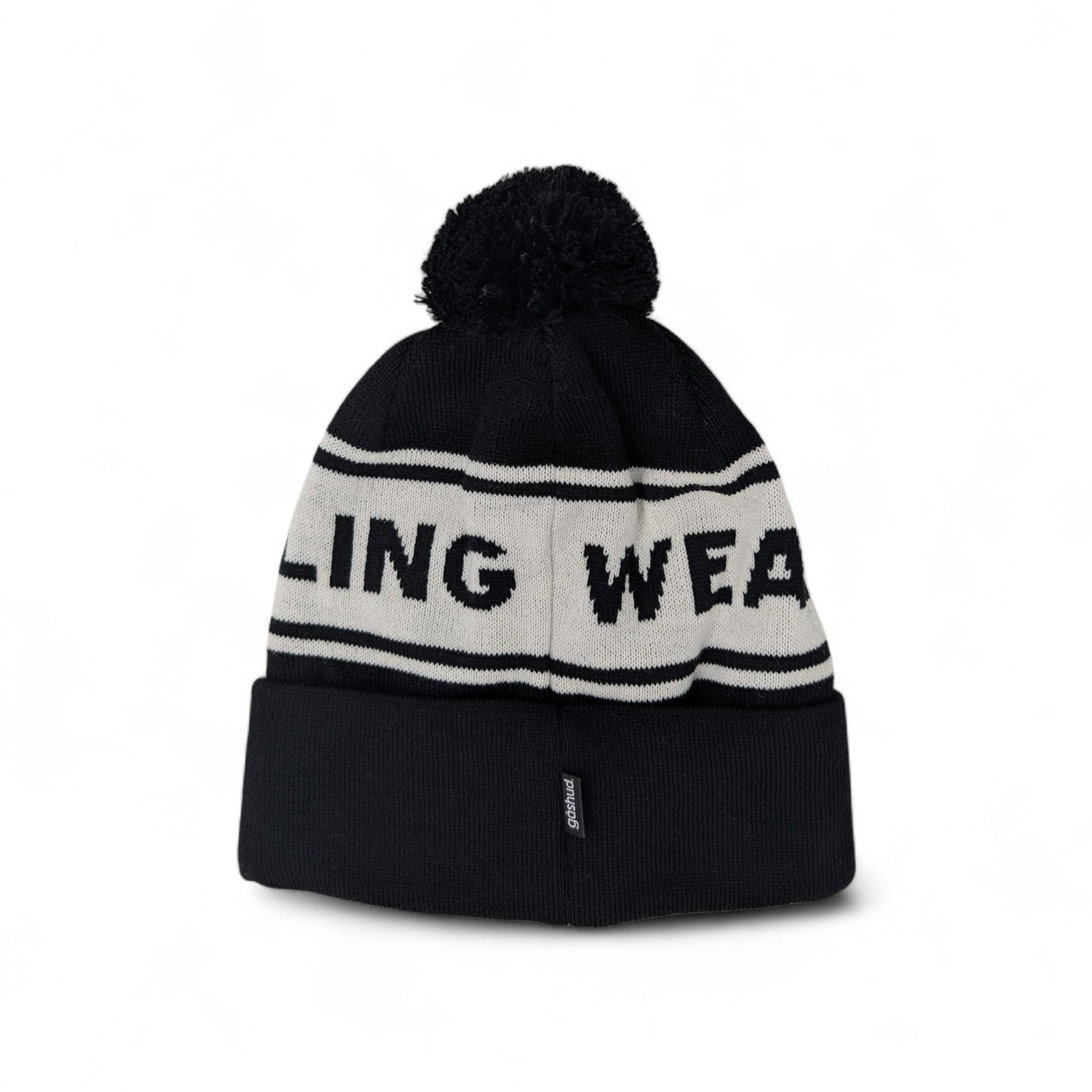 Gåshud Signature Classic PomPom Beanie – Svart